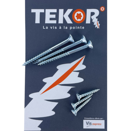 1 x Bolsa MUESTRAS Tornillos para madera TEKOR