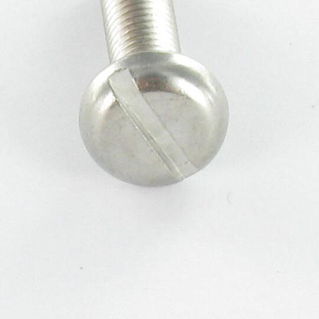 1 x Tornillo metales cabeza cilíndrica ancha ranura M2.5X3.5 Acero bruto microtornillo