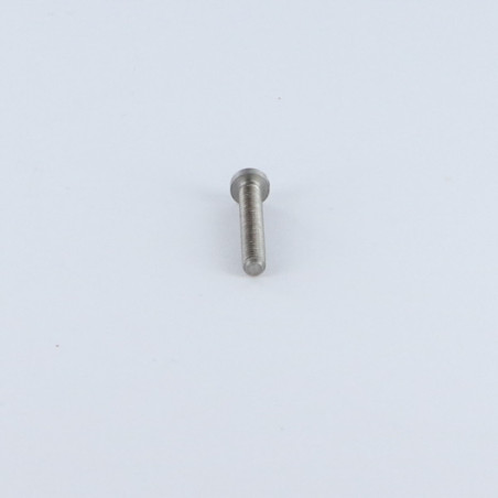 1 x Tornillo metales cabeza abovedada ancha ranura M3X40 Acero bruto microtornillo