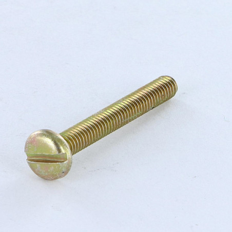 1 x Tornillo metales cabeza cilíndrica ancha ranura M3X20 Bicromato microtornillo