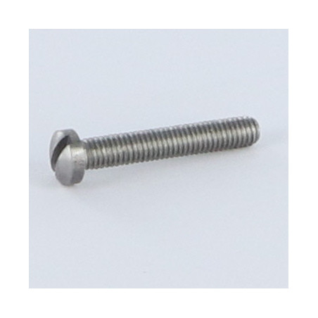 1 x Tornillo metales cabeza abovedada ancha ranura M3X4 Acero bruto microtornillo