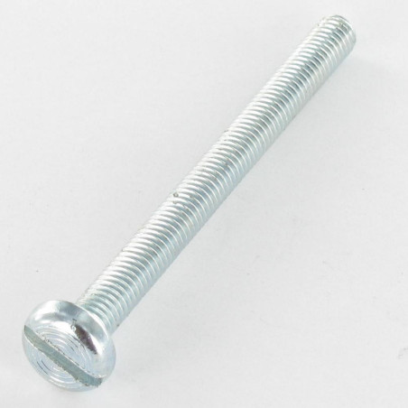 1 x Tornillo metales cabeza cilíndrica ancha ranura M2X6 Acero cincado blanco microtornillo