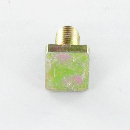 1 x Tornillo metales cabeza cuadrada 4X10 Acero cincado blanco