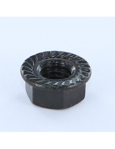 1 x Tuerca resalto dentado M12 Acero cincado negro