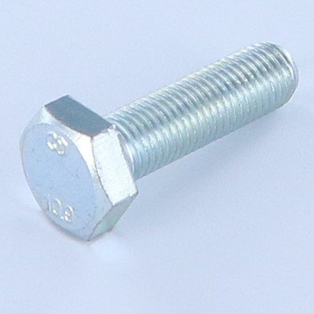 1 x Tornillo metales cabeza hexagonal M16X50 clase 10.9 roscado total paso fino paso de 150 Acero cincado blanco