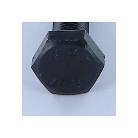 1 x Tornillo metales cabeza hexagonal M10X25 clase 10.9 roscado total paso fino paso de 125 Acero bruto