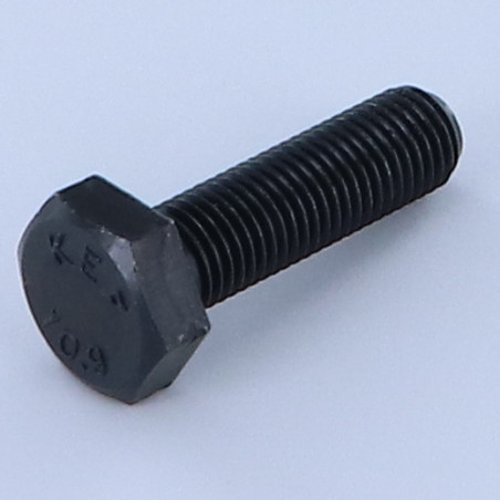 1 x Tornillo metales cabeza hexagonal M12X35 clase 10.9 roscado total paso fino paso de 125 Acero bruto