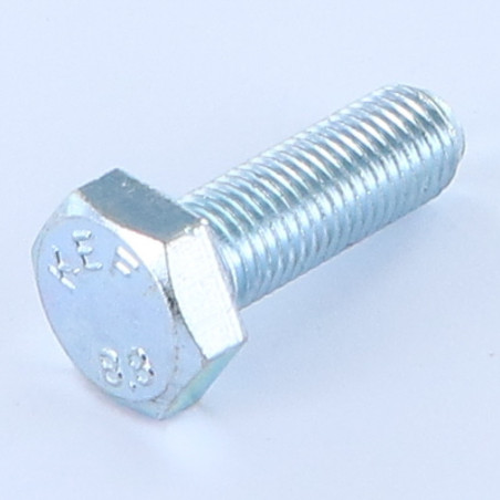 1 x Tornillo metales cabeza hexagonal M14X30 roscado total Clase 8.8 paso fino paso de 150 Acero cincado blanco