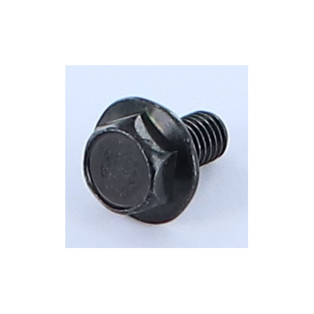 1 x Tornillo metales cabeza hexagonal M6X12 resalto liso BP Acero cincado negro