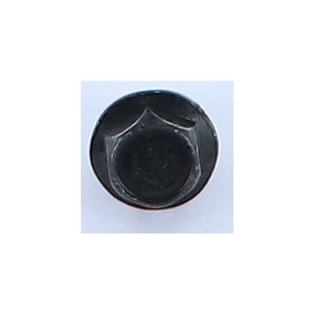 1 x Tornillo metales cabeza hexagonal M6X12 resalto liso BP Acero cincado negro
