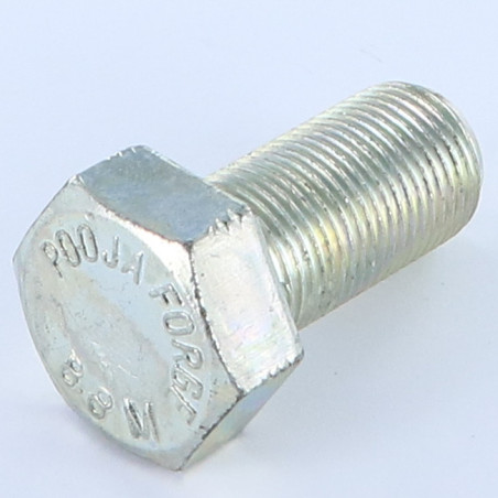 1 x Tornillo metales cabeza hexagonal M20X50 roscado total Clase 8.8 paso fino paso de 150 Acero cincado blanco