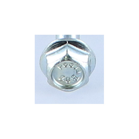 1 x Cuerpo de perno roscado parcial cabeza hexagonal M6X35 resalto liso Acero cincado blanco roscado parcial
