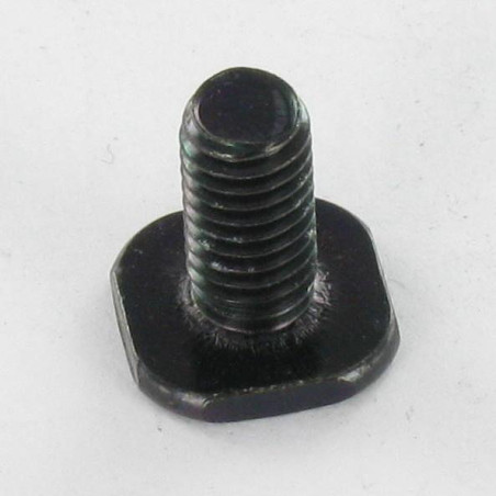 1 x Tornillo metales cabeza cuadrada M6X12 12X12X2 Acero cincado negro
