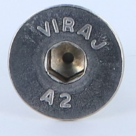 1 x Tornillo metales Inoxidable A2 FHC cabeza fresada cavidad hexagonal hueca llave de 6 M10X20 roscado total