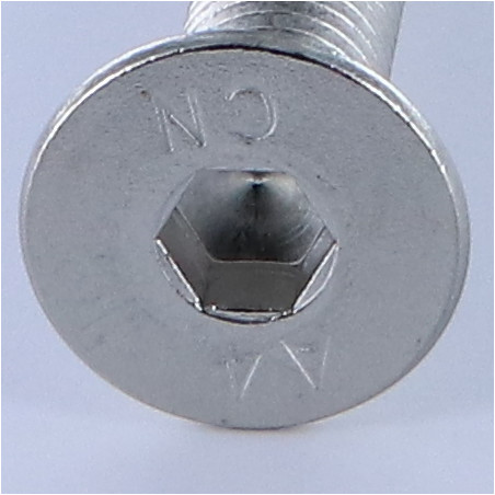 1 x Tornillo metales FHC cabeza fresada cavidad hexagonal hueca llave de 6 M10X80 roscado total Inoxidable A4