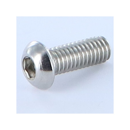 1 x Tornillo metales Cabeza Abombada con Hueco hexagonal M6X12 roscado total llave de 4 Inoxidable A4