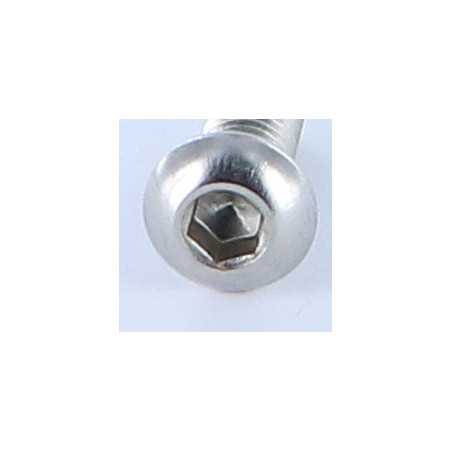 1 x Tornillo metales Cabeza Abombada con Hueco hexagonal M6X12 roscado total llave de 4 Inoxidable A4
