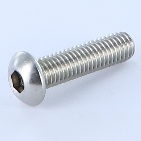 1 x Tornillo metales Cabeza Abombada con Hueco hexagonal M8X30 roscado total llave de 5 Inoxidable A4