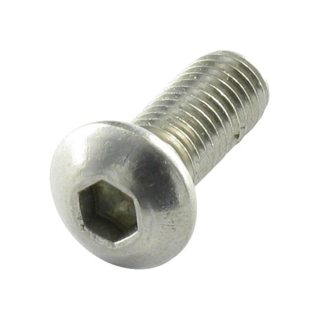 1 x Tornillo metales Cabeza Abombada con Hueco hexagonal M5X10 roscado total llave de 3 Inoxidable A4