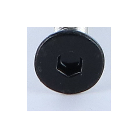 1 x Tornillo metales Inoxidable A2 FHC cabeza fresada cavidad hexagonal hueca llave de 4 M6X40 RAL9005 negro intenso 30%