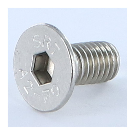 1 x Tornillo metales Inoxidable A2 FHC cabeza fresada cavidad hexagonal hueca llave de 4 M6X10 roscado total