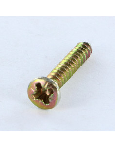 Tornillo chapa cabeza fresada abombada Pozi 3.5X32 Bicromato