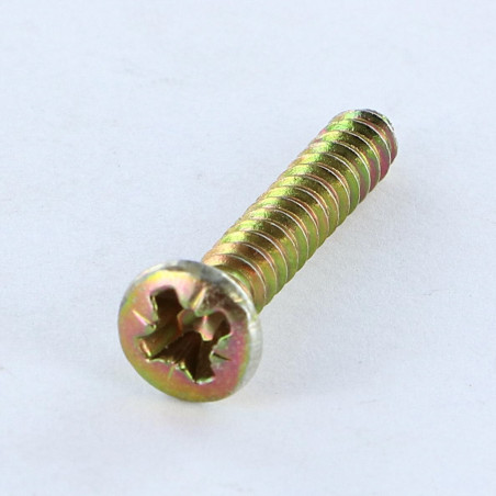 1 x Tornillo chapa cabeza fresada abombada Pozi 3.5X32 Bicromato