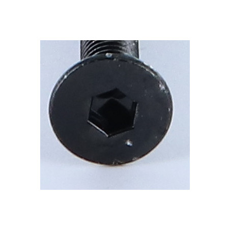 1 x Tornillo metales FHC cabeza fresada cavidad hexagonal hueca M6X50 roscado en 50 llave de 4 Acero cincado negro