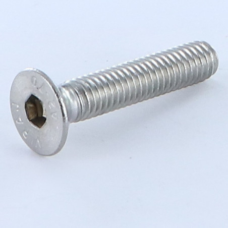 1 x Tornillo metales Inoxidable A2 FHC cabeza fresada cavidad hexagonal hueca llave de 4 M6X30 roscado total