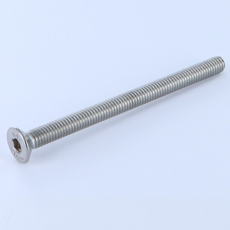 1 x Tornillo metales FHC cabeza fresada cavidad hexagonal hueca llave de 5 M8X100 roscado total Inoxidable A4