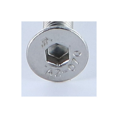 1 x Tornillo metales Inoxidable A2 FHC cabeza fresada cavidad hexagonal hueca llave de 4 M6X70 roscado total