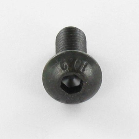 1 x Tornillo metales Cabeza Abombada con Hueco hexagonal M6X75 roscado total clase 10.9 llave de 4 Acero bruto