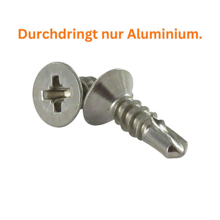 1 x Tornillo autoperforante Inoxidable A2 cabeza fresada/testa svasat Pozi 4.8X16 .