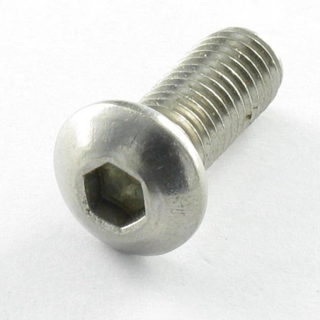 1 x Tornillo metales Cabeza Abombada con Hueco hexagonal M3X6 roscado total clase 10.9 llave de 2 Acero cincado blanco