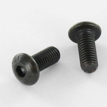 1 x Tornillo metales Cabeza Abombada con Hueco hexagonal M5X16 roscado total clase 10.9 llave de 3 Acero bruto