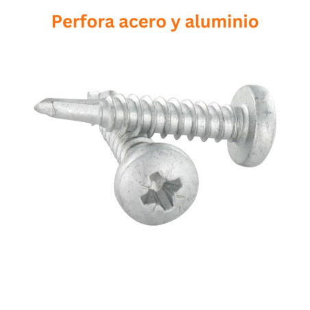 1 x Tornillo autoperforante cabeza cilíndrica Pozi 4.8X25 Inox AISI 410