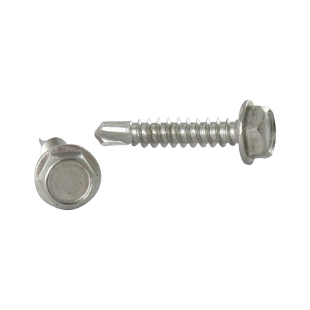 1 x Tornillo autoperforante cabeza hexagonal 6.3X38 Inoxidable A2