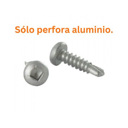 1 x Tornillo autoperforante Inoxidable A2 cabeza cilíndrica cuadrado 4.8X13