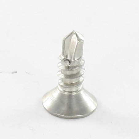 1 x Tornillo autoperforante Inoxidable A2 cabeza fresada/testa svasat cuadrado 4.2X45 Huella cuadrada 2