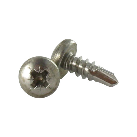 1 x Tornillo autoperforante Inoxidable A2 cabeza cilíndrica abombada Pozi 4.2X38