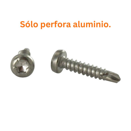 1 x Tornillo autoperforante cabeza cilíndrica TORX T15 3.9X19 Inoxidable A4