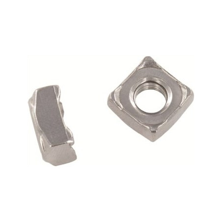 1 x Tuerca cuadrada para soldar M8 14X14X6.5 Inoxidable A2