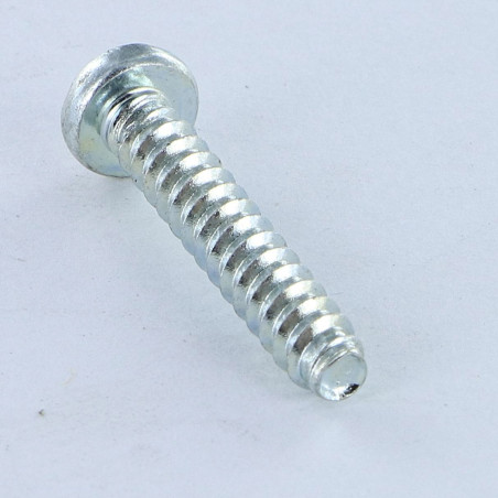 1 x Tornillo pvc cabeza cilíndrica Pozi 4.2X1" Varilla roscada 60 grado Acero cincado blanco