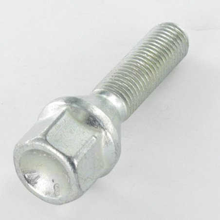 1 x Tornillos RUEDA M12X31 paso de 125 S/PL19 clase 10.9 Acero cincado blanco