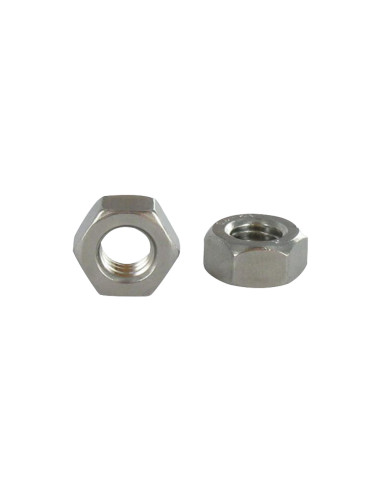 1 x Tuerca hexagonal M6 Inoxidable A2 Negro
