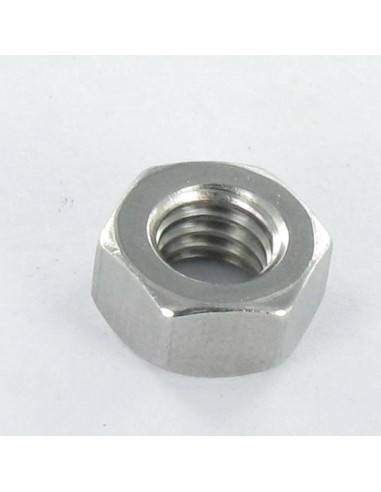1 x Tuerca hexagonal M6 Inoxidable A2 Negro