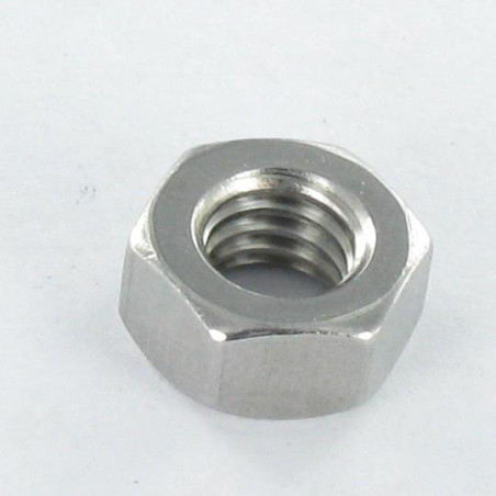 1 x Tuerca hexagonal M6 Inoxidable A2 Negro