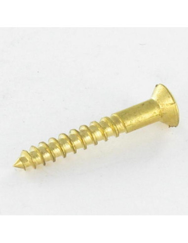 1 x Tornillo madera Latón cabeza fresada...