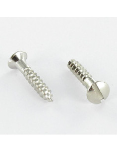 Tornillo madera Latón cromo cabeza fresada abombada...
