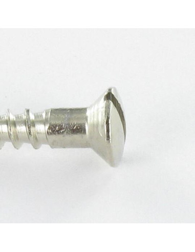 1 x Tornillo madera Latón cromo cabeza fresada...